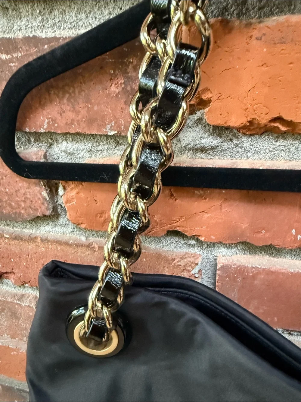 Kate Spade Black Chain-Handle Tote Bag
